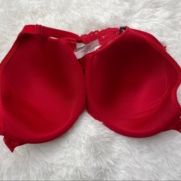 VS Body by Victoria Red Lightly Lined Demi 34DDD - Picture 9 of 9
